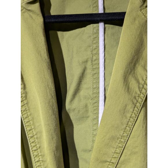 Talbots Green Twill Unlined Twill Safari Style Jacket Womens Plus Size 20W - Picture 4 of 9